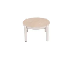 Akita Sofabord Ø57 cm - Gråhvid