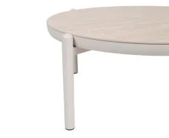 Akita Sofabord Ø93 cm - Gråhvid