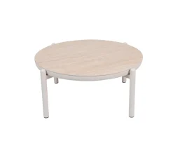 Akita Sofabord Ø93 cm - Gråhvid