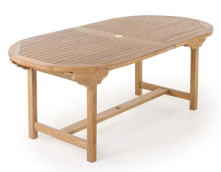 Alba Pala Havemøbelsæt 100x200/250/300 - Kerneteak