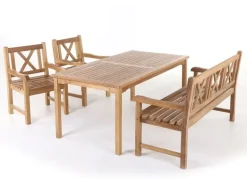 Alsa Blokhus Havemøbelsæt 100x180/240 - Kerneteak