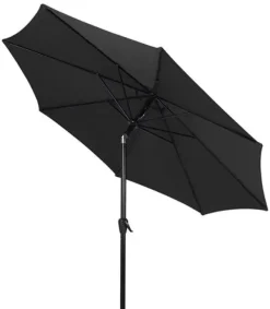 Alu Parasol Ø300 M/Tilt - Sort