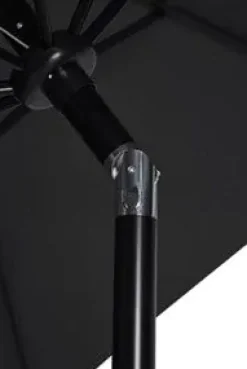 Alu Parasol Ø300 M/Tilt - Sort