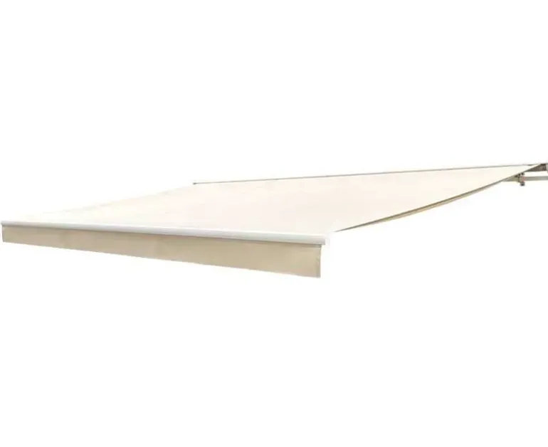 Ask markise – semikassette manuel – 4,8 x 3 meter – Hvid/Beige
