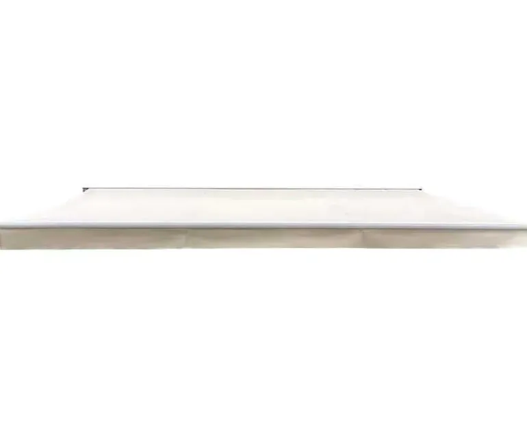 Ask markise – semikassette manuel – 4,8 x 3 meter – Hvid/Beige