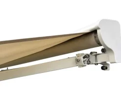 Ask markise – semikassette manuel – 3,5 x 3 meter – Hvid/Beige