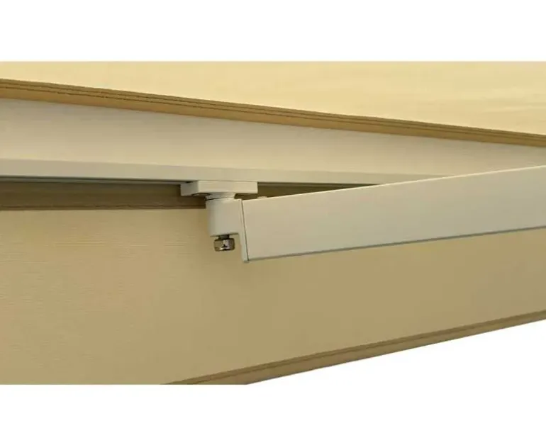 Ask markise – semikassette manuel – 3,5 x 3 meter – Hvid/Beige