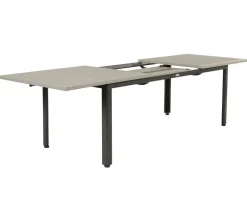 Boston Bora Havemøbelsæt med udtræksbord - 90x150/200 cm - Lys Grå / Antracit
