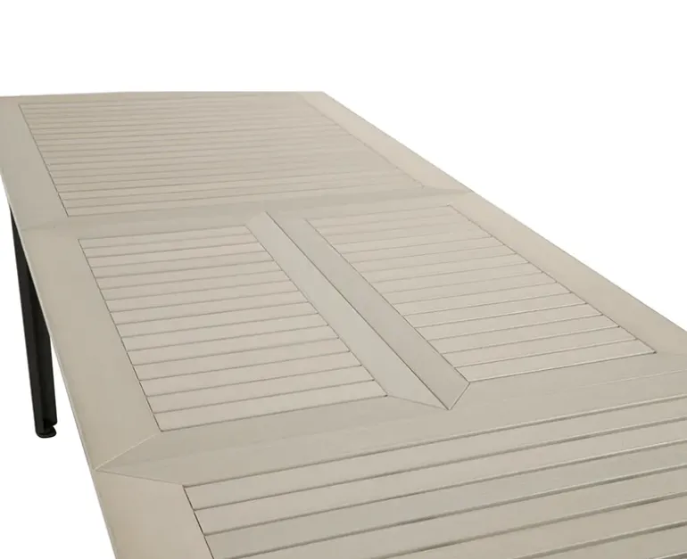 Boston Freya Havemøbelsæt med udtræksbord - 90x200/280 - Lys grå / Antracit