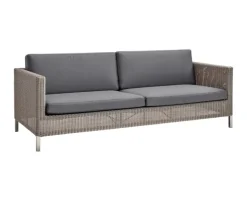 Cane-line Connect 3-personers Sofa - Taupe - inkl. Grå hyndesæt - DEMO