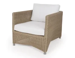 Cane-Line Diamond loungestol m/hynde - Light Natural/White
