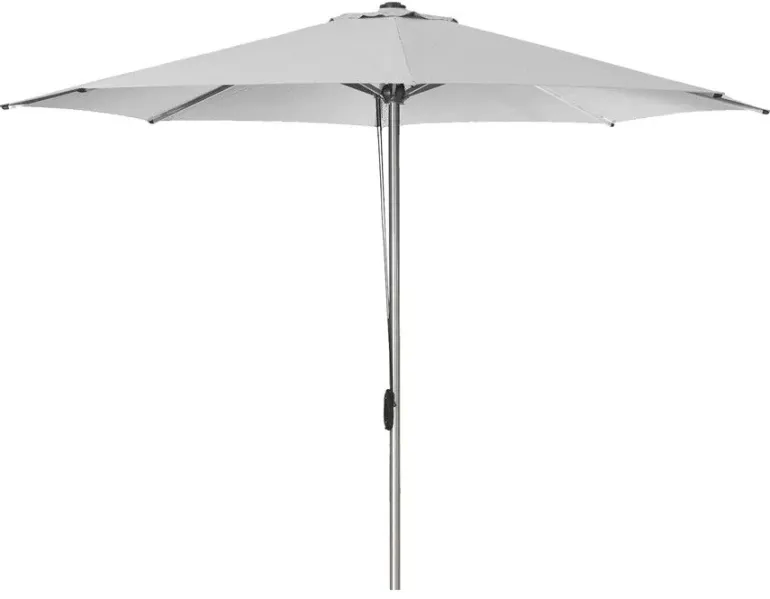 Cane-line Eclipse parasol Ø350 m/snoretræk - Light Grey