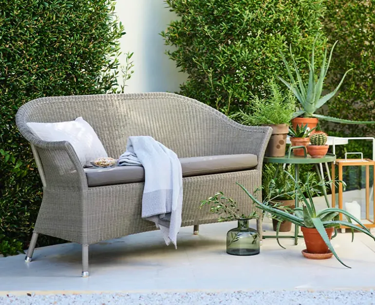 Cane-line Lansing 2-pers. sofa - Taupe