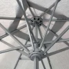 Cane-line Major 3x3 Parasol med slide-system - Lysegrå
