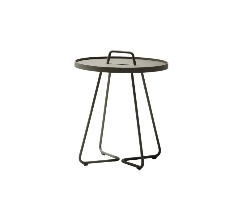 Cane-line On the move sidebord lille taupe Ø44x54 cm