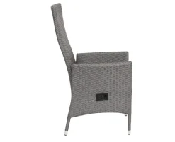 Cebu Paris Havemøbelsæt 95x200/250/300 med 6 stole - Grå