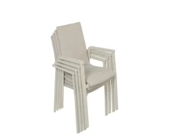 Ceramico Celia Havemøbelsæt - 90x195 cm - Gråhvid/Beige