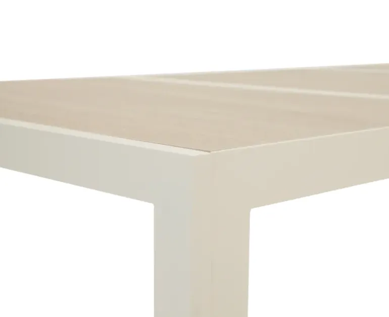 Ceramico Gine Havemøbelsæt - 90x195 cm - Gråhvid/Dusty