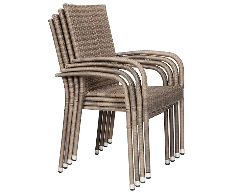 Ceramico Gine Havemøbelsæt - 90x195 cm - Gråhvid/Dusty