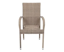 Ceramico Gine Havemøbelsæt - 90x195 cm - Gråhvid/Dusty