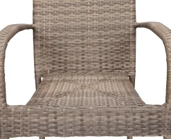 Ceramico Gine Havemøbelsæt - 90x195 cm - Gråhvid/Dusty