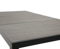 Ceramico Gine Havemøbelsæt m/ 6 stole - 90x195 cm - Grå / Sort