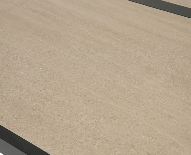 Ceramico Gine Havemøbelsæt - 90x195 cm - Sort/Beige