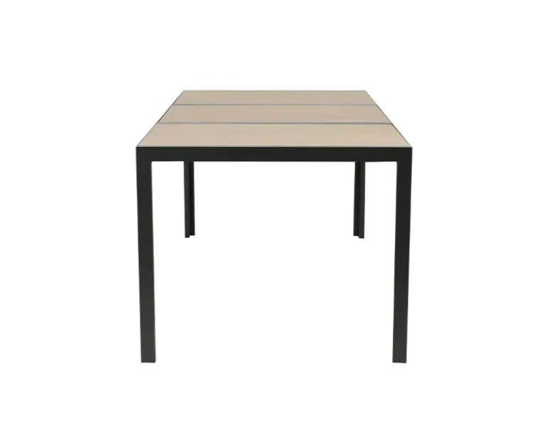Ceramico Gine Havemøbelsæt - 90x195 cm - Sort/Beige