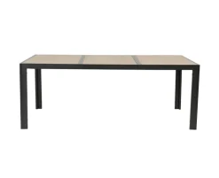 Ceramico Gine Havemøbelsæt - 90x195 cm - Sort/Beige