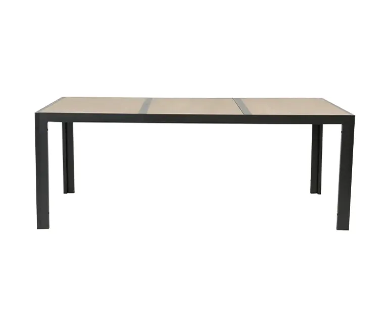Ceramico Gine Havemøbelsæt - 90x195 cm - Sort/Beige