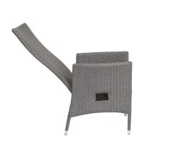 Ceramico Paris Havemøbelsæt m/ 6 stole - 90x195 cm - Grå