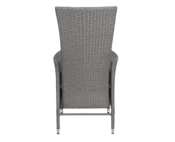 Ceramico Paris Havemøbelsæt m/ 6 stole - 90x195 cm - Grå