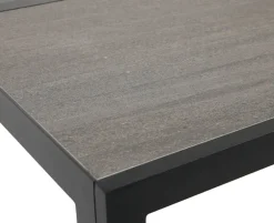 Ceramico Paris Havemøbelsæt m/ 6 stole - 90x195 cm - Grå