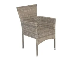 Ceramico Saba Havemøbelsæt - 90x195 cm - Gråhvid/Dusty