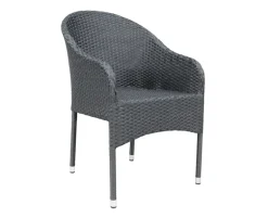 Cheanne Andrea Havemøbelsæt m/6 stole - 90x205 - Sort