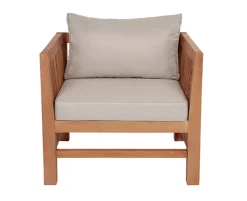 Colorado EASY DRY Dining Sofastol Teak - Lys Sand/Grå