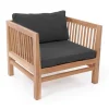 Colorado EASY DRY Teak Sofastol - Sort