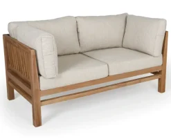 Colorado EASY DRY Teak Sofa 2 pers. - Lys Sand/Grå