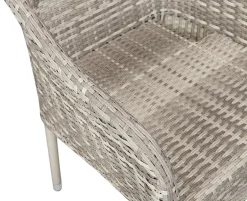 Dagmar Andrea Havemøbelsæt m/4 stole 90x160 cm - Gråhvid