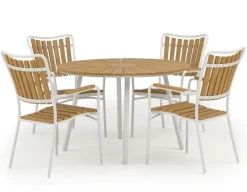 DaneLine Adam Havebord - Nonwood - Ø110 cm - Hvid