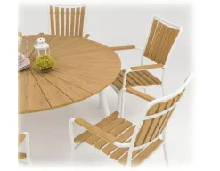 DaneLine Adam Havebord - Nonwood - Ø150 cm - Hvid