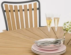 DaneLine Adam Havebord - Nonwood - Ø130 cm - Grå