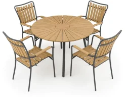 DaneLine Adam Havebord - Nonwood - Ø110 cm - Grå
