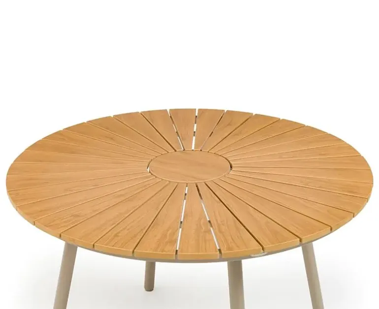 DaneLine Adam Havebord - Nonwood - Ø110 cm - Latte