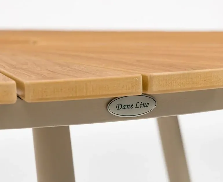 DaneLine Adam Havebord - Nonwood - Ø110 cm - Latte