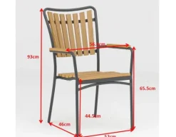 DaneLine Adam Nonwood Cafesæt Ø70 cm - Grå