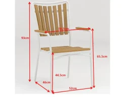 DaneLine Adam Nonwood Cafesæt Ø70 cm - Hvid