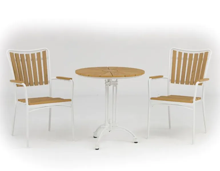 DaneLine Adam Nonwood Cafesæt Ø70 cm - Hvid