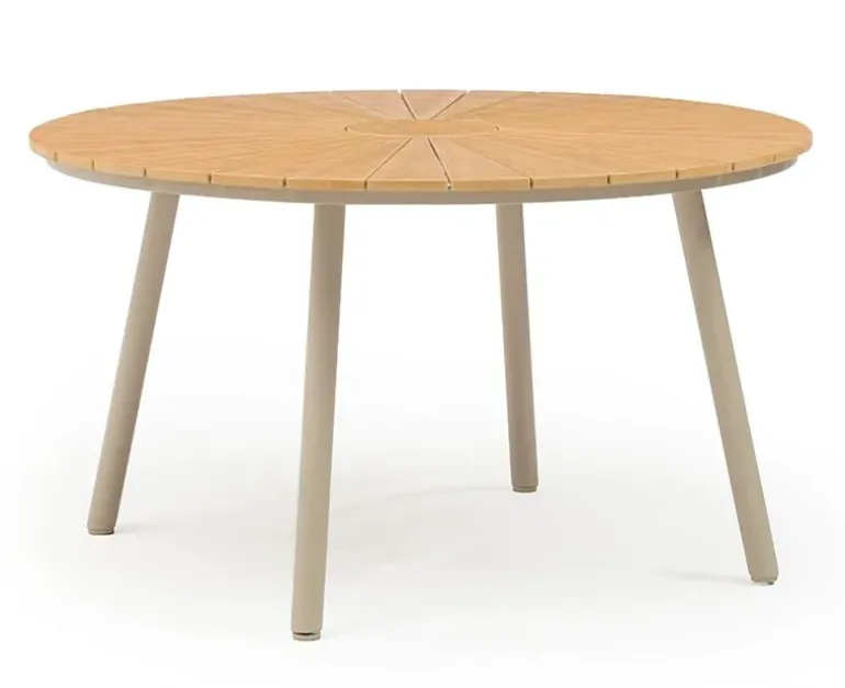 DaneLine Adam Nonwood Havemøbelsæt Ø130 cm - Latte