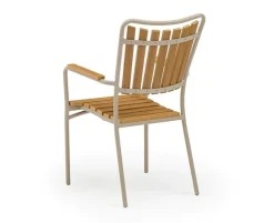 DaneLine Adam Nonwood Havemøbelsæt Ø130 cm - Latte